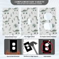 thumbnail image 3 of Yayeee Toggle Light Switch Wall Plate 1-Gang 4.5"x2.7" Home Decorative Outlet Cover, Green Dinosaur Pattern, 3 of 7