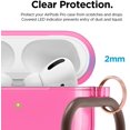 thumbnail image 4 of elago Protective Clear Case Designed for Apple AirPods Pro Case for AirPod Pro [Neon Hot Pink], 4 of 5
