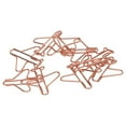 thumbnail image 4 of Clips de Bureau, Clips en Papier en Forme de Processus de Placage Électroplaqué Durables Or Rose pour Classification de Fichiers Avion, 4 of 8