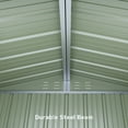 thumbnail image 6 of Outdoor Storage Shed 6 x 4 t（24.6 sq. ft.）Metal Garden Shed with Double Lockable Doors,for Backyard Patio Lawn-Green, 6 of 9