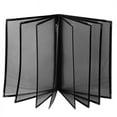 3X Transparent Restaurant Menu Covers for A4 Size Book Style Cafe Bar 8