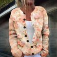 thumbnail image 2 of Kaondbfi Women's Cardigan, Autumn and Winter Knitted Button Cardigan Casual Coat Top Winter Clothing for Women, 2 of 5