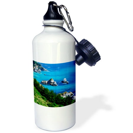 3dRose  Central California Coast., Sports Water Bottle, (Best Camping Central Coast California)