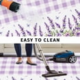 thumbnail image 4 of Purple Lavenders Outdoor Rug 6x9 Ft, Non Slip Washable Area Rug, Spring Floral Plaid Farmhouse Elegant Patio Rugs Carpet Runner, Large Floor Mat for Indoor/Outdoor Deck Porch Camping, 4 of 8