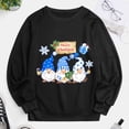 thumbnail image 4 of Noël Femmes Sweat-Shirt Col Rond Chaud Pull Vacances Noël Outwear Imprimé Mode Pull Longue Sleeve Fermeture Cardigan Longueur Veste, 4 of 5