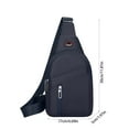 thumbnail image 3 of Men’s Casual and Fashionable Chest Bag with Large Storage Capacity, Thickened High-Density Fabric, Multi-Functional Waterproof Design for Travel, Hiking, and Everyday Use, 3 of 6