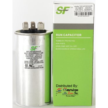 Motor Round Dual Run Capacitor – 50 + 12.5 MFD, 370/440 Volt – Supco CR50+12.5x370R Compatible