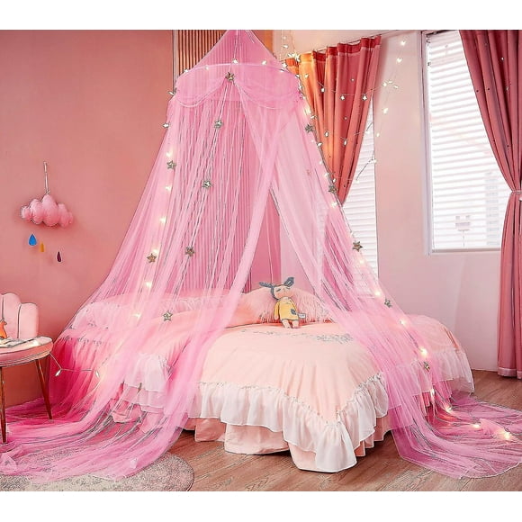 Bed Canopy With Lights Bed Canopy Curtains For Girls Toddler Bed Canopy For Girls