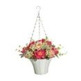 thumbnail image 2 of deevoka Artificial Hanging Flowers in Basket Chain Flower Pot for Garden Spring Lawn E, 2 of 9