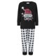 thumbnail image 1 of Pijamas navideños para toda la familia: camisetas de manga larga con estampado de gorro de Papá Noel y pantalones a rayas. Ropa de dormir navideña., 1 of 9