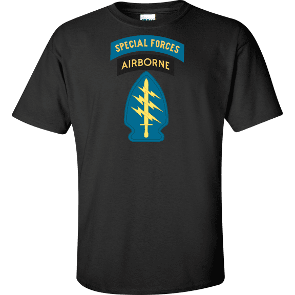 U.S. Army Special Forces Airborne Insignia and Tab T-shirt