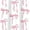 Pink Bow, variant on Dznils Pink Bow Shower Curtain with Hooks, Modern Aesthetic Fabric Bathroom Curtain, 72" x 72"