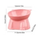thumbnail image 3 of Comedero/Bebedero de Plástico Grande para Gatos | Rosa | 12X10X9Cm | Diseño Elevado | Capacidad 250Ml | 1 Unidad, 3 of 6