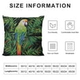 thumbnail image 6 of COMIO  Throw Pillow Cover Parrot Floral Jungle Tropical Palm Leaves Plants Bird Paradise Flower Nature Square Pillow Case Cushion Cover for Home Car Decorative  2pc, 6 of 6