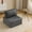 DARK GREY, variant on Modular Sofa, Light Grey Linen Wooden Frame Square Seat for Free Splicing, 32-Inch Solid Build with Good Resilience for Small Apartment Living Room and Multiple Decoration Styles