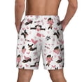thumbnail image 4 of Balery Dachshund Dog Puppy Mens Swim Trunks Swim Shorts for Men Quick Dry Inseam Beach Shorts with Compression Liner Pocket-Medium, 4 of 9