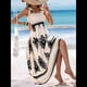 thumbnail image 4 of Vestido Bohemio con Cuello Cuadrado para Mujer, Informal, para y Verano, para Vacaciones en la Playa 2025 y Negro XL, 4 of 9