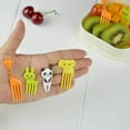 thumbnail image 2 of 30PCS Animal Fruit Food Picks, Bento Box Picks, Mini Cartoon Animal Food Toothpicks, Lunch Bento Forks Picks for Kids, 2 of 8