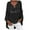 Black, variant on Summer Womens T Shirts Long Sleeve V Neck Printed Long Tail Style Breathable Casual Top Black L