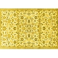 thumbnail image 1 of Ahgly Company Machine Washable Indoor Rectangle Persian Yellow Traditional Area Rugs, 7' x 10', 1 of 4