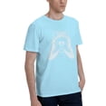 thumbnail image 2 of Love Raccoon Men'S Basic Short Sleeve T-Shirt Sky Blue 6x-Large, 2 of 5
