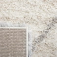 thumbnail image 6 of SAFAVIEH Fontana Shag Dalton Diamond Plush Runner Rug, Ivory/Grey, 2'3" x 8', 6 of 8