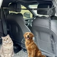 thumbnail image 6 of Dog Car Barrier Vehicle Divider Mesh Net for Backseat Adjustable with Rope and Hook for SUVs and Small Cars, 6 of 9