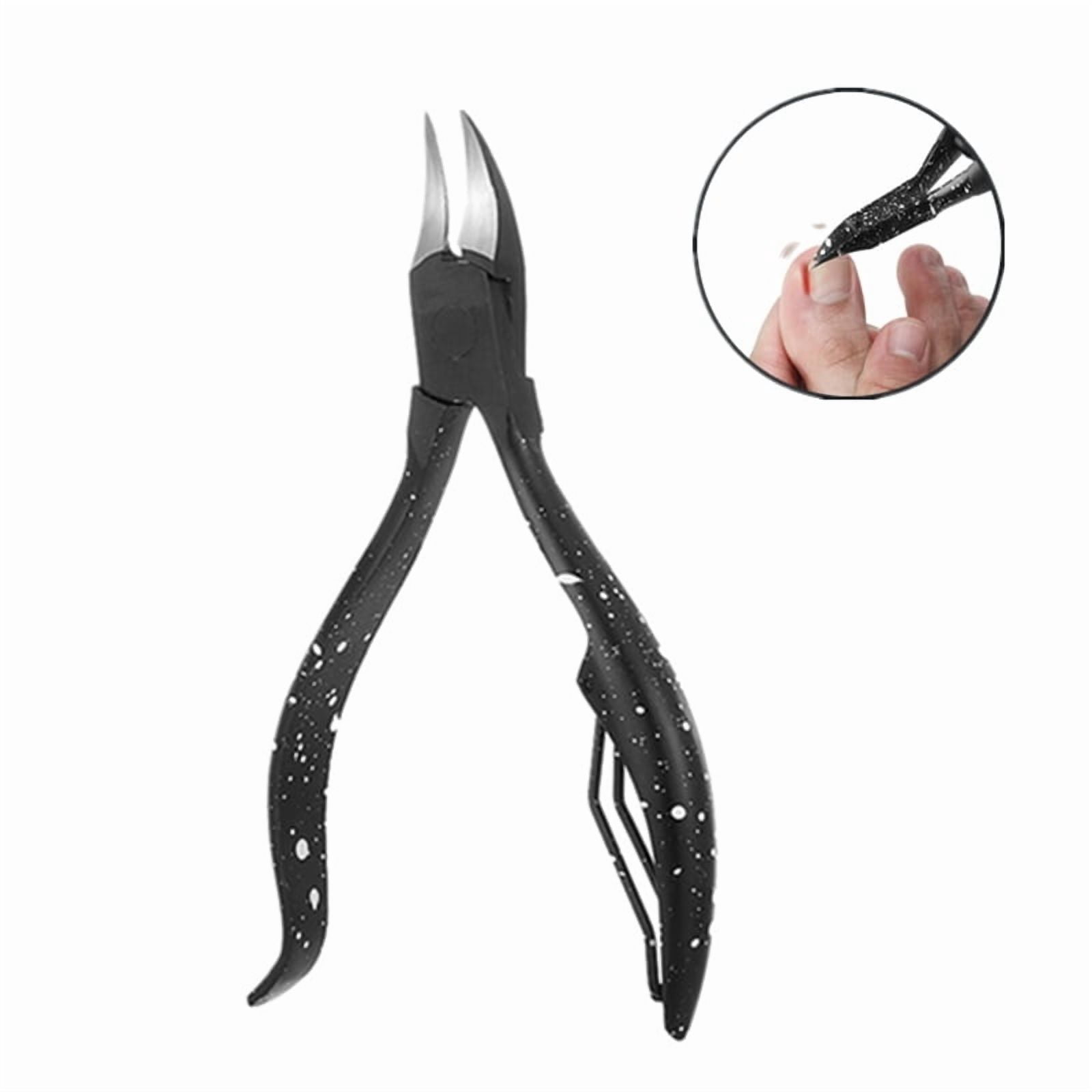 1pc Black Toenail Ingrown Nail Art Cuticle Nipper Clipper Edge Cutter Manicure Scissor Plier Tool Pedicure 11.4cm