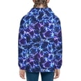 thumbnail image 6 of Naloa Blue Lightning1 Teenage Zipper Hoodie, Long Sleeve Zip Up Hoodies Casual Jackets Tops for 7-12 Years-Small, 6 of 6