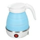 thumbnail image 4 of Folding Silicone Kettle 600W Efficient Food Grade Safe Foldable Electric Kettle for Travel Camping Outdoor EU Plug 220V Blue, 4 of 5