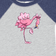 thumbnail image 4 of Inktastic Flamingo Ballerina in Tutu and Ballet Toe Shoes Boys or Girls Baby Bodysuit, 4 of 5