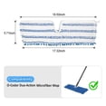 thumbnail image 4 of 2 Pack Microfiber Mop Pads for O-Cedar, Wet/Dry Use, Reusable Mopping Cloths for Steam Mops, Blue, 4 of 7