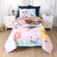 thumbnail image 1 of Gabby's Dollhouse 4-Piece Soft & Cozy Multicolor Twin Bedding Set with Reversible Comforter for Kids, 1 of 9