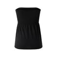 thumbnail image 6 of hirigin 2022 Women Sexy Tube Top Summer Women Casual Tank Crop Tops Solid Color Elastic Design Backless Breathable Strapless Tops, 6 of 9