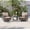 Sand, variant on ACEGOSES 3-Piece Patio Sofa Set Rattan Swivel Rocking Chair Set Side Table Suiting Backyard, Poolside and Patio,Light Gray