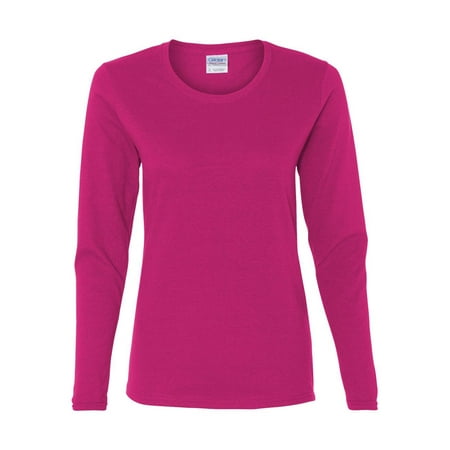 Shield Womens Cap Sleeve T-shirt - Gildan - Heavy Cotton Women's Long Sleeve T-Shirt - 5400L