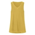 thumbnail image 5 of Hessimy Womens Scoop Neck Tank Tops Sleeveless Camisole Stretch Casual Basic Slim Fit Cami Tee Shirts(Yellow,M), 5 of 8