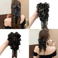 thumbnail image 2 of Weflink Stylish Floral Print Hair Claw Clip Comfortable Fabric Design For Women Teens, 2 of 10