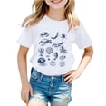 thumbnail image 1 of T-Shirt Fille Col Rond Manches Courtes Chemises Garçon T-Shirts Garçon Vêtements Garçon 3T, 1 of 3