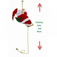 thumbnail image 2 of Electric Climbing Ladder Rope Santa Claus Doll Christmas Figurine Ornament Santa Climbing Ladder to Tree, 2 of 2