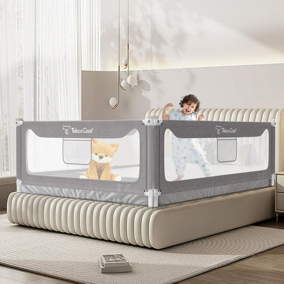 G TALECO GEAR Barandilla de cama para niños pequeños, barandillas protectoras estables para cama, protector de barandilla para cama de bebé para cama doble, tamaño Queen y King (78,7 pulgadas, 1 pieza