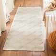 thumbnail image 3 of SAFAVIEH Natura Ashley Braided Crisscross Wool Area Rug, Ivory/Beige, 6' x 6' Square, 3 of 5