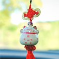 thumbnail image 4 of Riwesomey Gato conducción segura bendición de la suerte coche colgante ornamento Auto espejo retrovisor decoración coche colgante lindo suerte Automoción decorativa y accesorios Riwesomey VI004031-00, 4 of 5