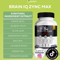 thumbnail image 5 of Brain IQ Zync Max – Supplement  for Brain Support  with Natural Ingredients for Memory, Focus, Clarity & Cognition (1 Pack), 5 of 5
