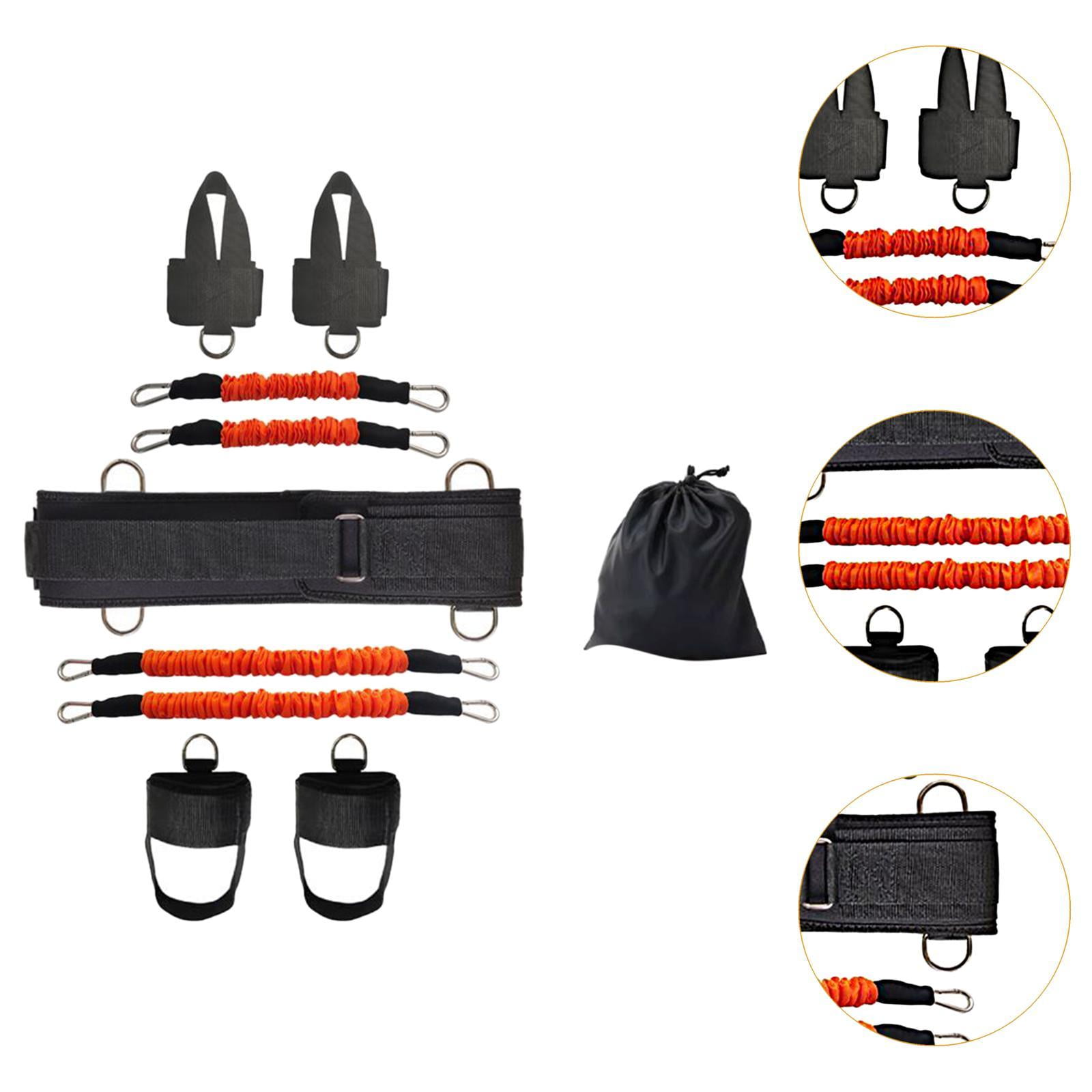 Baoblaze Boxing Resistance Bands Exercise Bands for Men Women with Storage Speed Agility Training Tool for Taekwondo Orange