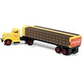 thumbnail image 2 of White WC22 Truck Tractor with Bottle Trailer Yellow Coca-Cola 1/87 (HO) Scale Model by Classic Metal Works, 2 of 2