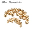 thumbnail image 3 of 50 Packs Precision Solid Brass Bearing Balls 1/4" 3/8" Industrial Brass Ball Spheres, 3 of 4