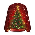 thumbnail image 4 of WXLWZYWL Womens Ugly Christmas Sweater Funny Sweatshirts Holiday 3D Print Trendy Cute Long Sleeve Pullover 2024 Loose Christmas Sweaters Pullover, 4 of 6