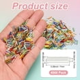 thumbnail image 3 of Uxcell 4000-Pack Cuentas Bugle, Cuentas de Vidrio de Tubo de Bordado de 2x7mm para Manualidades DIY/Pulseras/Collares Blanco Plateado, 3 of 7