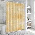 thumbnail image 6 of Mustard Yellow Bathroom Shower Curtains with 12 Hooks Waterproof Shower Curtain for Stalls and Bathtubs Vintage Solid Color Modern Minimalist Decorative Bathroom Privacy Curtain 36x78 Inches, 6 of 9